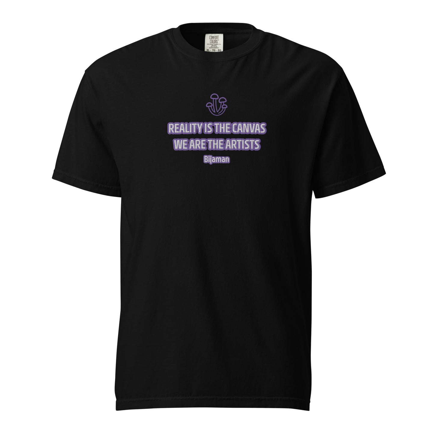 Reality Is the Canvas – Embroidered Organic Cotton T-Shirt